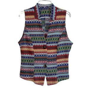 ⚡️ 3 for $20 ⚡️ SHEIN Multicolor Geometric Women's Vest